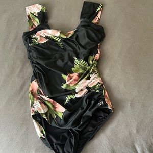 Albion off the shoulder one piece, size medium